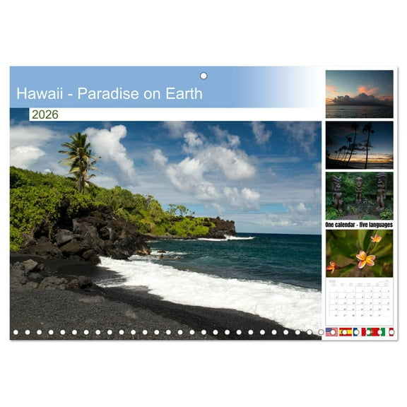 Hawaii - Paradise on Earth (Monthly Wall Calendar 2026 11.7 x 16.5 (open)), CALVENDO 14 Month Calendar