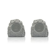 Restored ION Audio Glow Stone Pair Wireless Outdoor - Water-Resistant Bluetooth LED Speakers (Refurbished)
