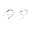thumbnail image 2 of Minnieouse Correa de cuerda para gafas, suministros decorativos, acrílico con gancho, accesorios ligeros para gafas, gafas de sol, collar, marrón oscuro 2Conjunto, 2 of 6