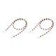 thumbnail image 3 of Sonducket Correa de cuerda para gafas, retenedor acrílico, decoración de perlas de mitación, accesorios para gafas, collar de gafas de sol, marrón oscuro 2Conjunto, 3 of 6