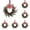 6 PCS-10, variant on 6 Pcs Christmas Kitchen Cabinet Wreaths with Ribbon Bows & Red Berries | Mini Farmhouse Wreaths for Windows, Doors, Holiday Décor