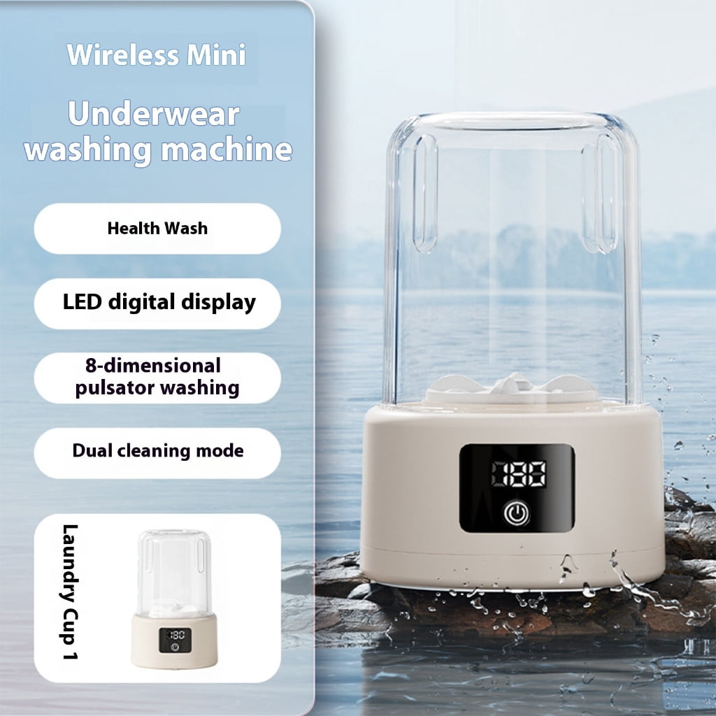 Rechargeable Handheld Washing Machine for Travel Home Use 4000mAh Battery Delicate Garments Baby Clothes Laundry Device