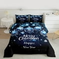 thumbnail image 6 of Manfei Merry Christmas Bedding Comforter Set for Kids, Cartoon Xmas Ball Twin Comforter Sets, Cartoon Winter Snowflake Reversible Bedding Set, Luxury Bedroom Decor, 2 Pieces, 6 of 8