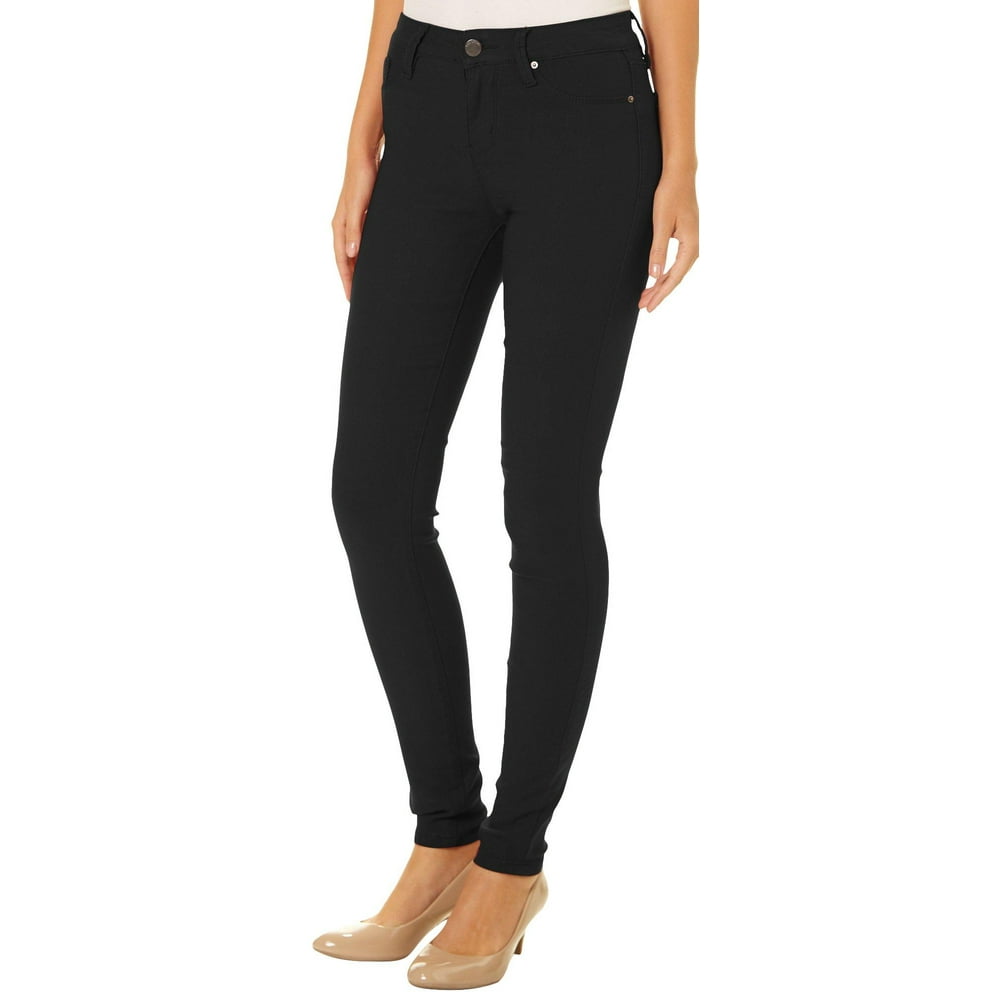 YMI - YMI Juniors Solid Hyperstretch Skinny Pants - Walmart.com ...