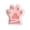 Pink, variant on Hyknon 10Pcs Paw Party Paper Plates, 8x9 Inch Cute Disposable Dinner Dessert Plates, Dining Dinnerware Plate Sets for Birthday Baby Shower Salad Cake, Orange