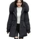 thumbnail image 4 of Chaquetas y abrigos casuales con capucha y manga larga para mujer, abrigo con bolsillo y cremallera, chaqueta larga de invierno de algodón con plumón y manga larga para mujer, 4 of 6