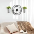 thumbnail image 2 of 2 Pack Galvanized Metal Wall Planter With Artificial Eucalyptus Farmhouse Style Hanging Wall Vase Planters Flowers Holder For Country Rustic Home Wall, 2 of 4
