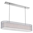 thumbnail image 1 of Dainolite MEL448-814-720-SC 4 Light Pendant Double Shade - Oval, 1 of 1