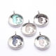 thumbnail image 4 of 1 Pedazo de Pendiente Colgante Collar Suministros de Joyería de Artesanía Manualidad Sin Cadena Verde Zulema Encantador collar de cristal, 4 of 8