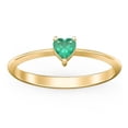 thumbnail image 2 of Heart Birthstone Ring - Emerald (May), 2 of 6