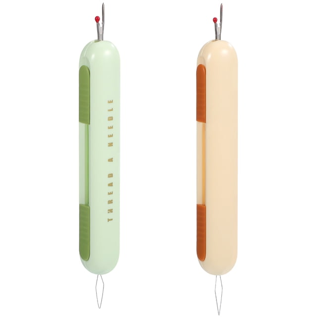 KAKOWELY 2pcs Seam Ripper Threader Double Head Retractable Seam Remover Seam Thread Cutting Tool Sewing Supplies,4.13"X0.71"X0.59"