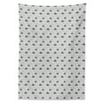 thumbnail image 3 of Ambesonne Grey and White Tablecloth Rectangular Table Cover, Raindrops Clouds Sky, 60"x84", Grey White, 3 of 4