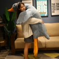 thumbnail image 5 of Peluche gigante de ganso blanco de 190 cm de largo, realista, con alas grandes, para masajes y abrazos, para novio y niña, 5 of 5