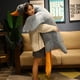 thumbnail image 5 of Peluche gigante de ganso blanco de 190 cm de largo, realista, con alas grandes, para masajes y abrazos, para novio y niña, 5 of 5