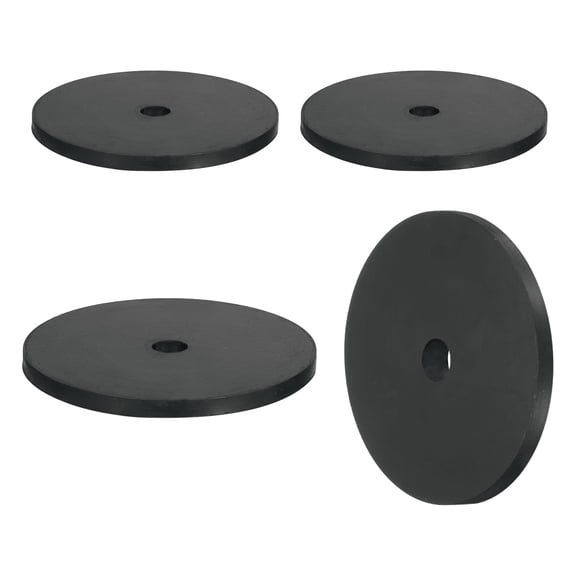 4Pack Thick Rubber Spacer, 3-1/8 Inch OD x 3/8 Inch ID x 3/16 Inch Thickness