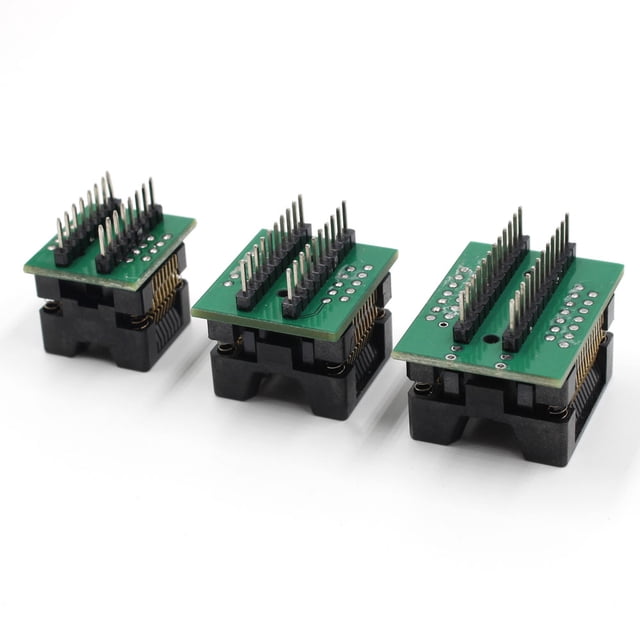 Amdohai 3 Pcs Testeur de Circuit Intégré Multifonction Accessoire de Testeur de Transistor Seulement 3 Bases de Test SOP16+SOP20+SOP24