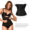 thumbnail image 2 of Minnieouse Entrenador de cintura con cierre de cremallera de 3 filas para mujer Ropa interior Negro METRO, 2 of 6