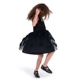 thumbnail image 3 of Kensie Girl Rosette Reverse Border Black Dress, Sizes 4-16, 3 of 5