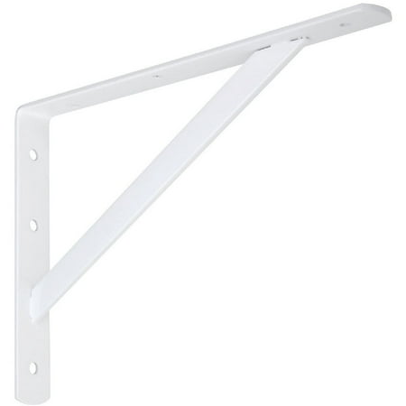 

National 111 12 In. White Steel Super Strength Shelf Bracket