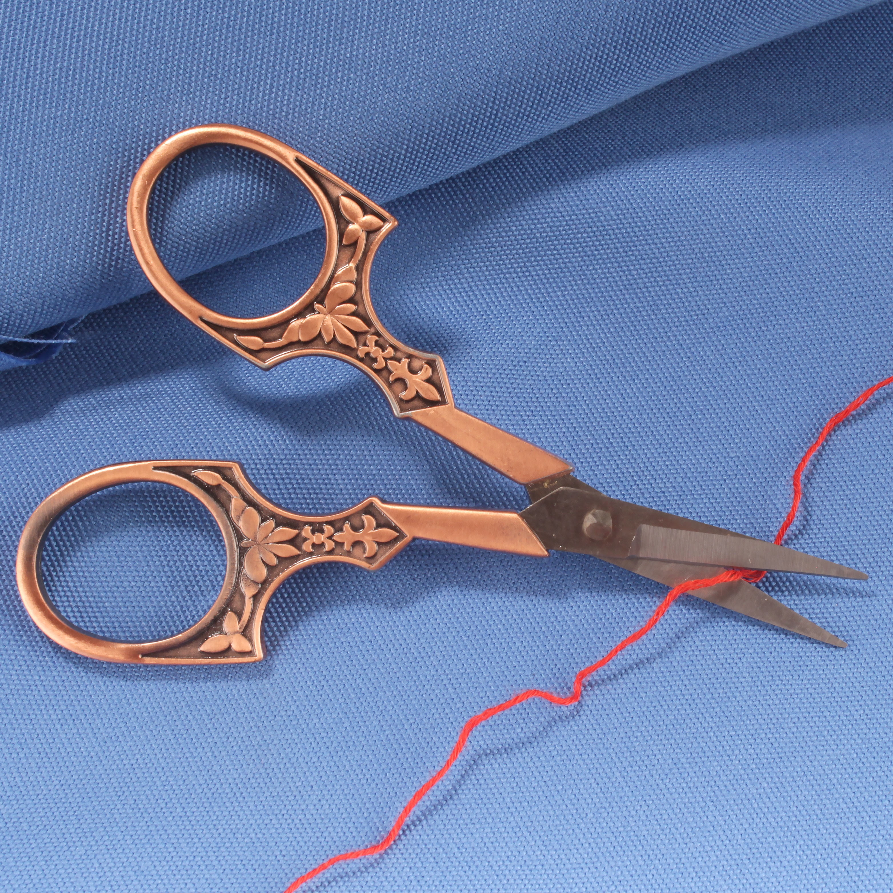 JubileeYarn Antique Style Heirloom Embroidery Craft Scissors - Copper - 10 Pairs