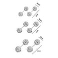thumbnail image 5 of Mightlink 1 Pair Ear Studs 4/5/6mm Double Head Screw Back Small Hypoallergenic Shiny Cubic Zirconia Women Earrings Fashion Jewelry, 5 of 6