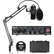 Steinberg UR24C USB Audio Interface with Microphone, Boom Arm