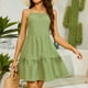 thumbnail image 2 of Gibobby Vestido casual de verano para mujer Vestido casual con tirantes sin mangas para mujer(Verde,CH), 2 of 5