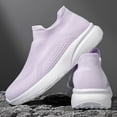 thumbnail image 5 of Willtoo Sneakers for Women Breathable Mesh Slip‑on Knit Walking Shoes Lightweight Thick Platform Sole Elevated Casual Tennis Shoes, 5 of 5