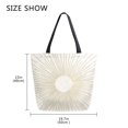 thumbnail image 5 of FORMRS Womens Canvas Tote Bag with Zipper Inner Pocket Shoulder Handbag, Sunshine, 5 of 7