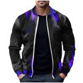 thumbnail image 2 of LOVZFMLL Jackets for Men Pullover Sweater Stand Collar Elastic Solid Color Half Sweater For Men Stand-up Collar Sweater, 2 of 4