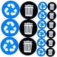 thumbnail image 4 of WORGEOUS Recycle and Trash Sticker Recycling Labels Large Bin Garbage, 4 of 8