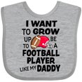 thumbnail image 3 of Inktastic I Want to Grow Up to Be a Football Player Like My Daddy Boys or Girls Baby Bib, 3 of 4