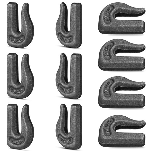 Gancho de cadena Weld On Grab Chain, paquete de 10 horquilla G70 para remolque y camión
