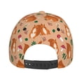 thumbnail image 6 of Kdxio Unisex Squirrel And Mushroom Pattern Baseball Cap Unisex Washed Classic Adjustable Hat, 6 of 8