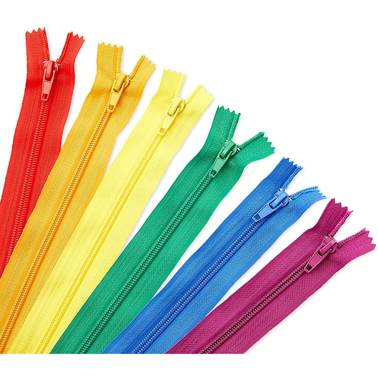 3-5Inch (7.5-12.5cm)Nylon Coil Zippers Bulk for Sewing Crafts50-100pcs(20  Color)