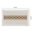 thumbnail image 3 of Unique Bargains Set of 4 Farmhouse Placemats for Dining Table Decor White-Brown-Black, 3 of 6
