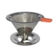 thumbnail image 2 of Recogedor Reutilizable Sola Taza De Recogedor De Percolador De Malla De Goteo de material acero Inoxidable Gloria Canasta de filtro de café, 2 of 8