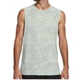 thumbnail image 4 of Telankuip 2026 Summer Lightweight Breathable Workout Tank Tops for Men Fashion Camouflage Print Crewneck Sleeveless Tee Vest for Exercise and Fitness Daily Wear 0-Light Green L, 4 of 6