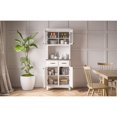 thumbnail image 4 of Pemberly Row Buffet en Acier avec Serveur et Panneau à 2 Portes Blanc, 4 of 6