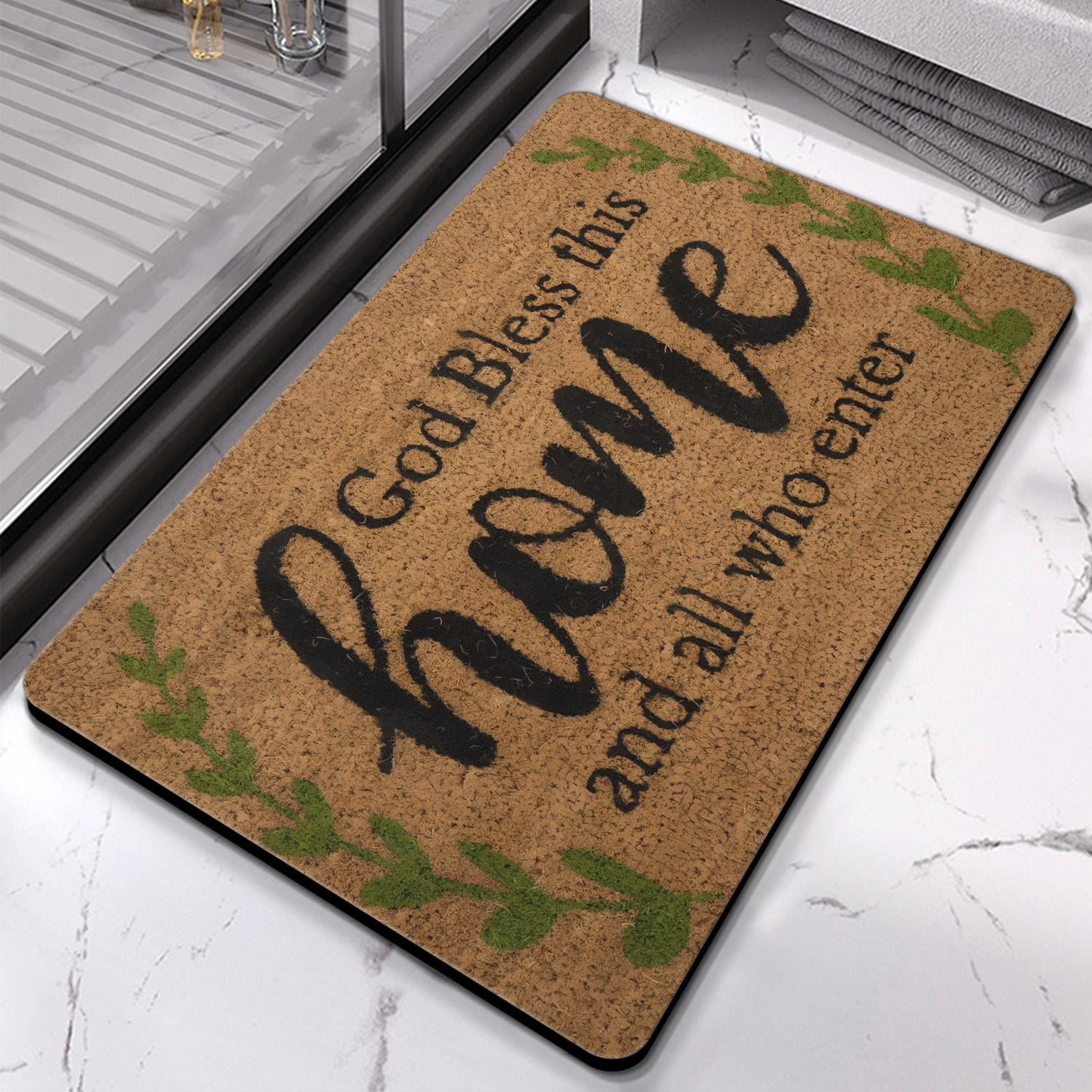 Ultra-Comfort 20x32 inch Bath Mat – Super Absorbent, Quick-Drying, Non-Slip Rubber Bottom – Easy to Clean Bathroom Rug – A Perfect Floor Mat for Living Room