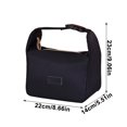 thumbnail image 3 of Xihbxyly Bolsa Aislante para Lonchera, Diseño de Gran Capacidad, Elegante y Portátil, Aislante para Controlar La Temperatura, Ideal para Oficina y Escuela, Material Duradero, Beige/Gris, 23 X 22 X 14, 3 of 6