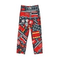 thumbnail image 4 of Balery Fire Sign print Men's Pajama Pants,Ultra Lightweight Pjs,Lounge Pant-Large, 4 of 9