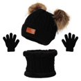 thumbnail image 1 of Gorro, bufanda y guantes para niños europeos y americanos, gorro cálido para bebé de tres piezas para otoño e invierno, 1 of 6