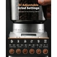 thumbnail image 3 of Conical Burr Coffee Grinder Electric, Espresso Grinder for Home Use, Burr Mill with 51 Grind Settings, Precision Electronic Timer, Stainless Steel Container, 3 of 4