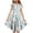 AB26 White, variant on Tisuna Girls Summer Dress Floral Print Short Sleeve Crew Neck Dresses Fashion Comfortable Little Youth Girls Festival Party Playwear Dress Pink Size 6-7 Years