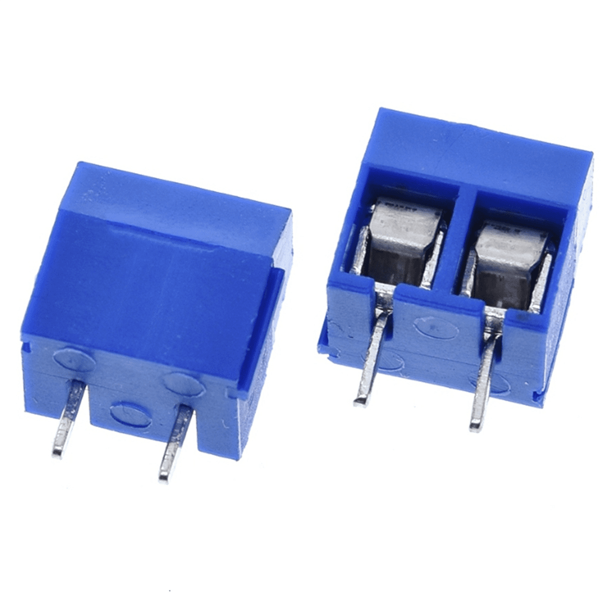 300Pcs KF301-2P 2 Pin Screw Terminal Connector 5mm Pitch 15A 300V Spliceable,300 x terminal connector,Blue
