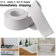 thumbnail image 3 of Caulk Strip Self Adhesive Tape PVC Sealing Strip Flexible Caulking Tape Waterproo Trim Strips for Bathtub Kitchen Toilet and Wall Corner3.8cm (38 mm 1 Pack, White) (white-1pack), 3 of 8