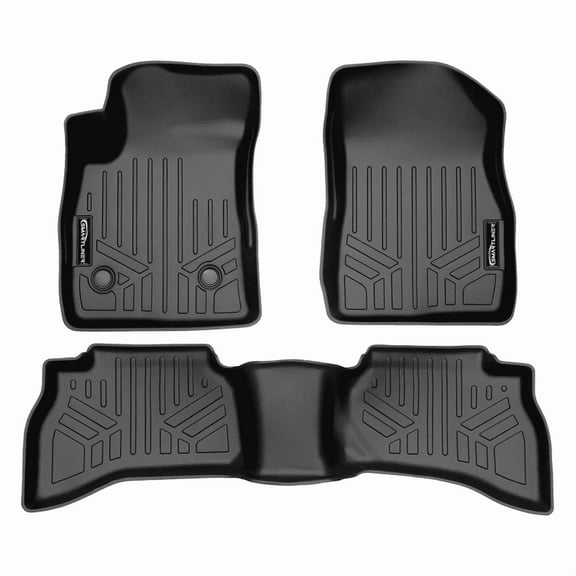 SMARTLINER Floor Mats 2 Row Liner Set Black Compatible With 2020-2024 Buick Encore GX (Only Fits All Wheel Drive Models)