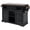 Black, variant on 54.9" Kitchen Island with Drop Leaf, Power Outlet, Kitchen Storage Cart with 4 Door Shelves, Cross Barn Doors & Visual Glass Door, Rolling Kitchen Island on 4 Wheels for Kitchen, Dining Room,Black
