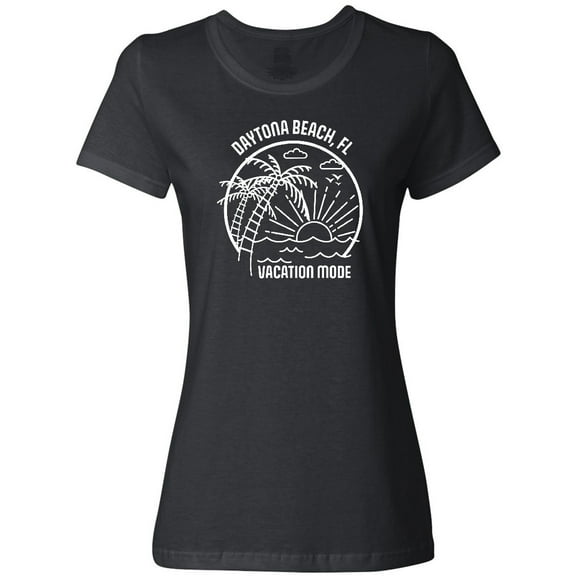 Inktastic Summer Vacation Mode Daytona Beach Florida Women's T-Shirt